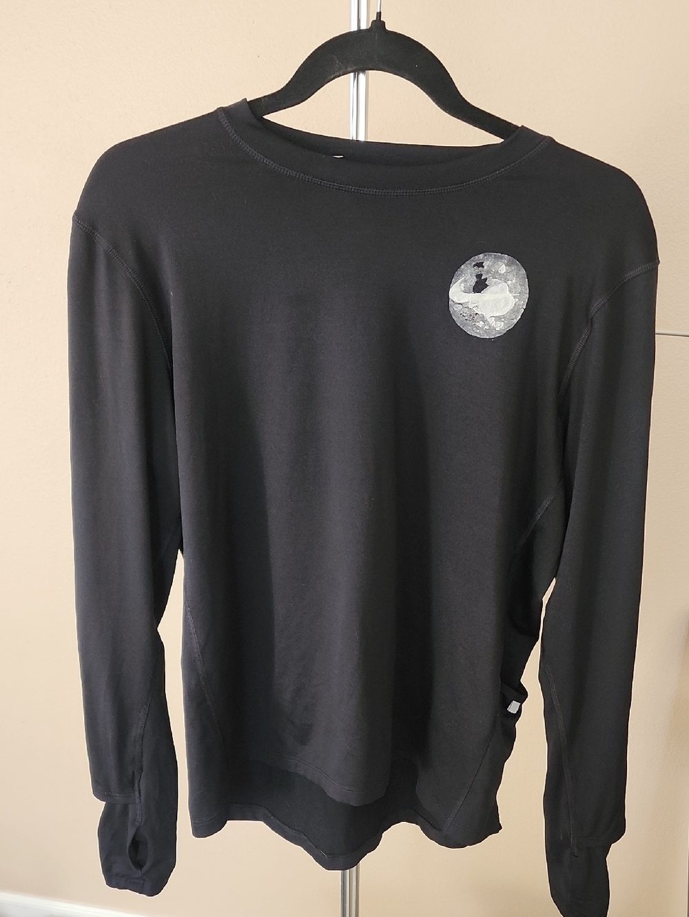 Women's Nike Running Dri Fit Black Long-Sleeve Crewneck Shirt